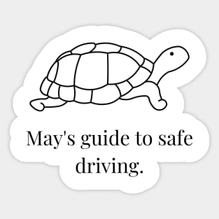 May's Guide To Safe Driving Sticker